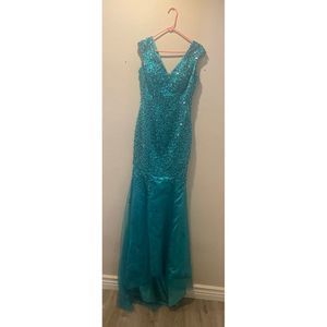Blue  Size 12 Mermaid dress